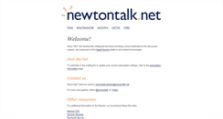 Desktop Screenshot of newtontalk.net