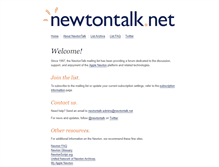 Tablet Screenshot of newtontalk.net