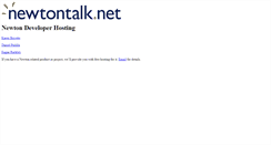 Desktop Screenshot of dev.newtontalk.net